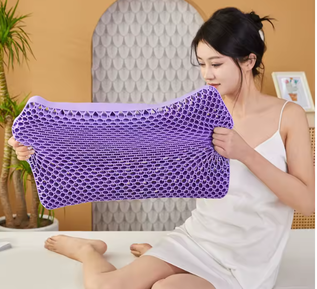 Coussin Nid Douillet – Oreiller en Gel Alvéolé Rafraîchissant